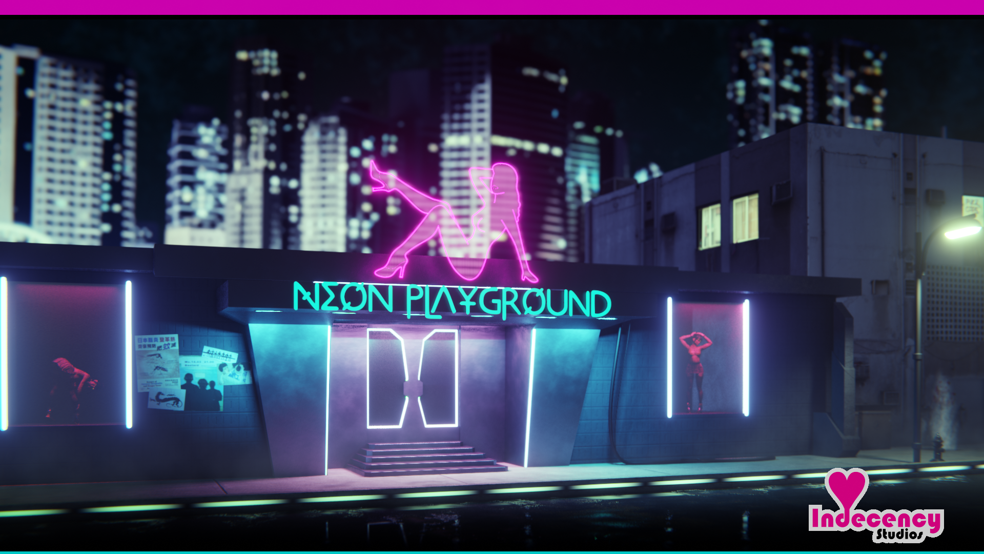 cyberpunk neon retro - Playground